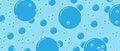 Soap bubbles pattern background. Sea Ã¢â¬â¹Ã¢â¬â¹abstract backdrop. Flat wallpaper illustration. Vector Royalty Free Stock Photo